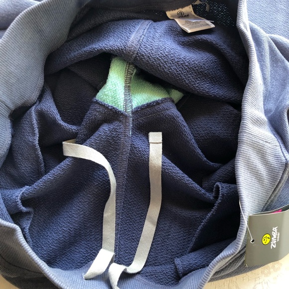 Zumba Fitness Grey’s The Way Sweatpants Women’s Size L Grey/Teal Elastic Waist - Picture 16 of 16